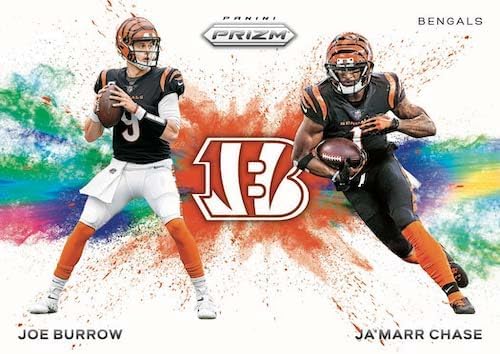 2023 Panini Prizm Football Trading Card Blaster Box - 24 Football Cards - Plus 5 Toploaders to Help Protect Your Cards