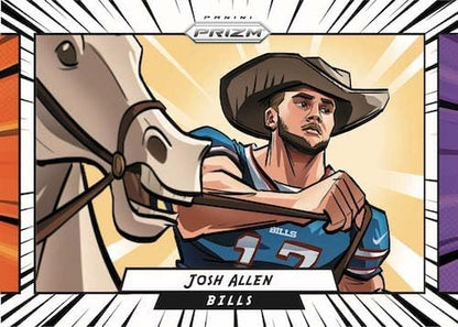 2023 Panini Prizm Football Trading Card Blaster Box - 24 Football Cards - Plus 5 Toploaders to Help Protect Your Cards