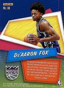 201718 Panini Revolution 141 DeAaron Fox