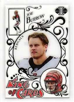 2021 Panini Illusions KC7 Joe Burrow King of Cards