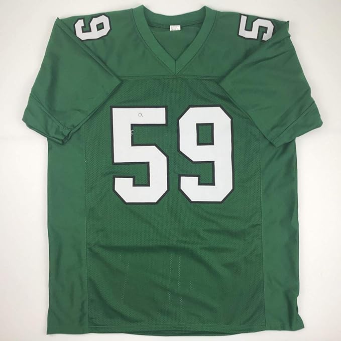 Autographed/Signed Seth Joyner Philadelphia Green Football Jersey JSA COA