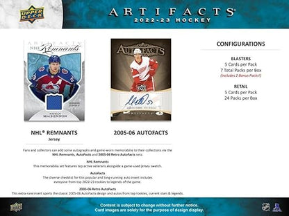 2022-23 Upper Deck Artifacts Hockey Retail 24-Pack Box