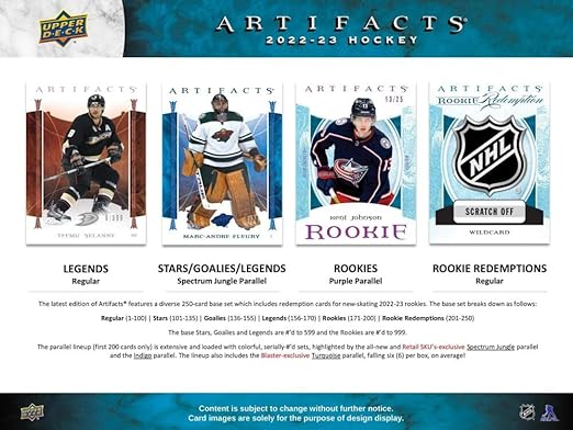 2022-23 Upper Deck Artifacts Hockey Retail 24-Pack Box