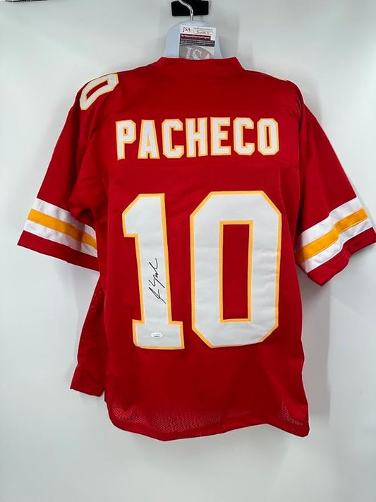 Isiah Pacheco Kansas City Chiefs Signed Autograph Custom Jersey JSA Certified