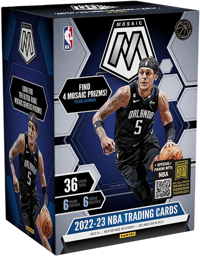 2023 Panini Mosaic Basketball Card Blaster Box - 36 Basketball Cards per Box