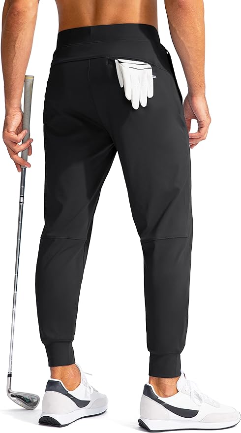 G Gradual Men's Golf Joggers Pants with Zipper Pockets Stretch Sweatpants Slim Fit Track Pants Joggers for Men Work Running