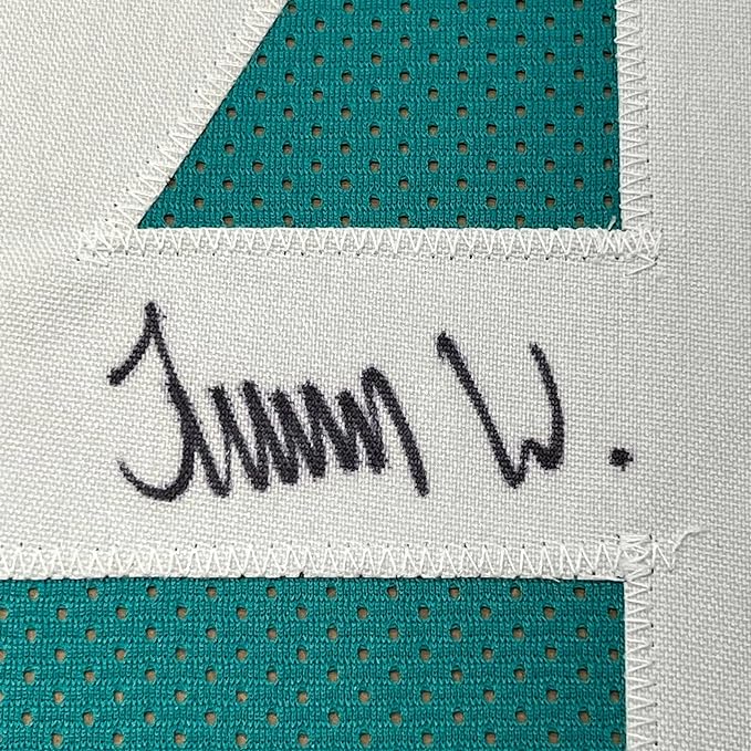 Framed Autographed/Signed Travon Walker 35x39 Jacksonville Teal Football Jersey Beckett BAS COA